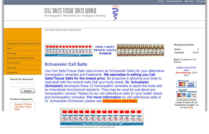 Cell Salts Tissue Salts